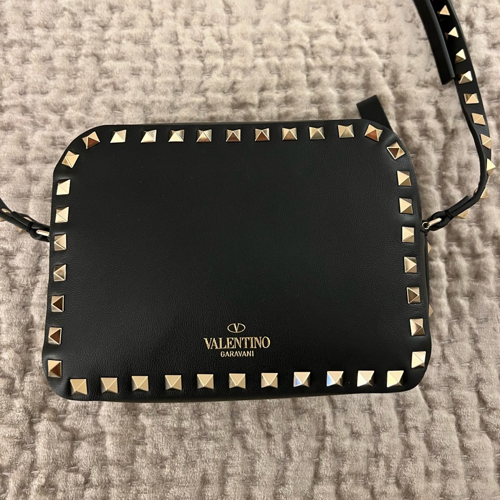 Valentino Rockstud Leather Camera Bag - LIKE NEW